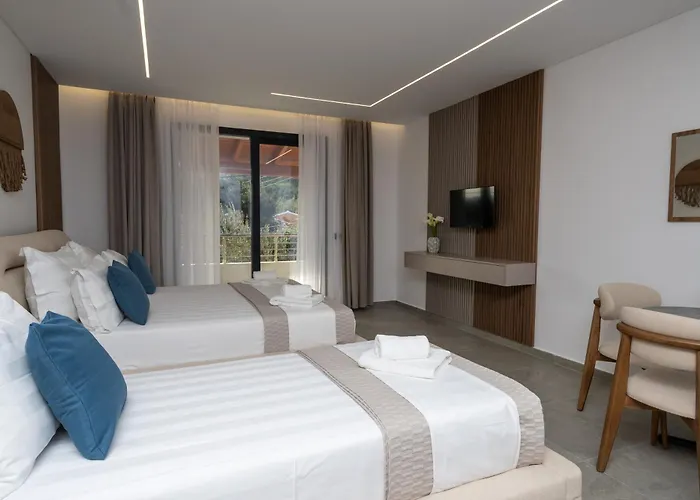 Crystal Blue Hotel, Barbati, Corfu Hotel apartamentowy Barbati